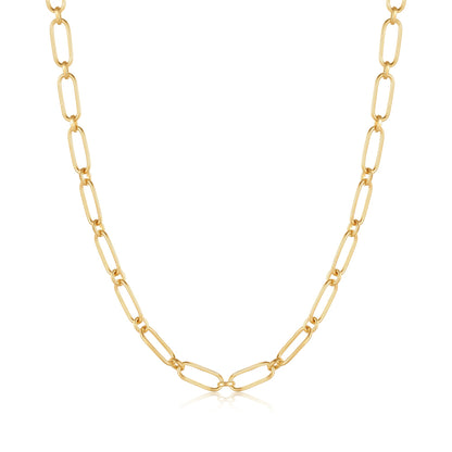 Gold Cable Connect Chunky Chain Necklace