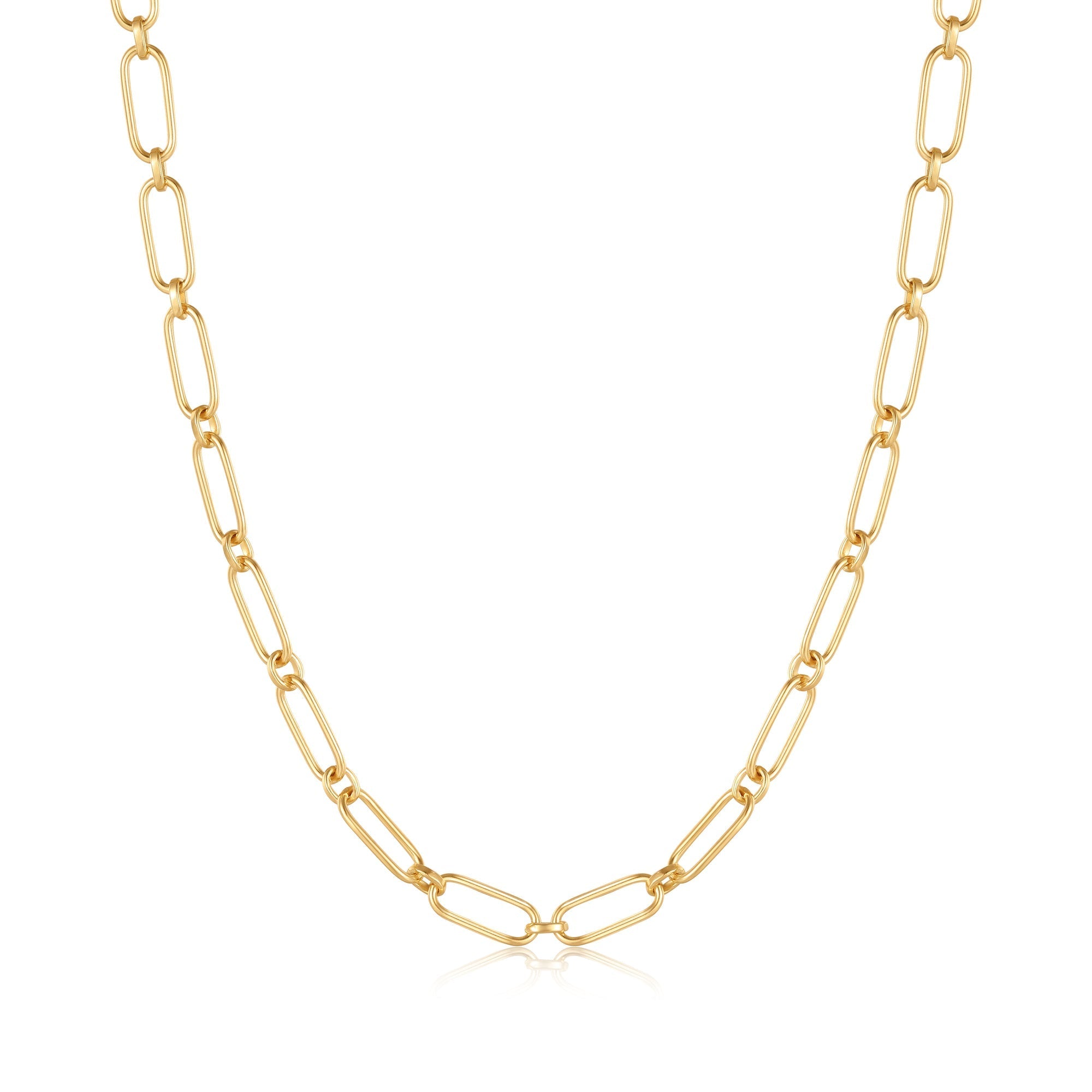 Gold Cable Connect Chunky Chain Necklace