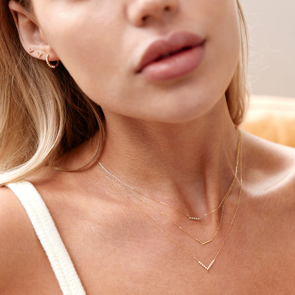 LUCKY | Lab-Grown Diamond Wishbone Necklace