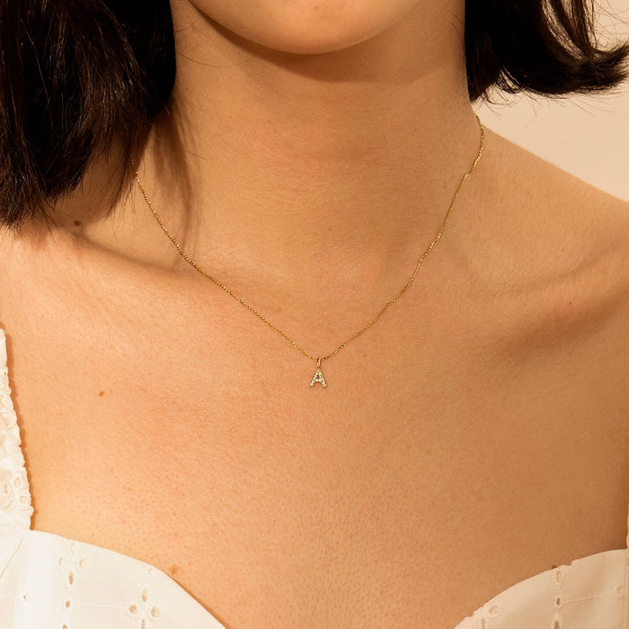 A | Diamond Initial Charm