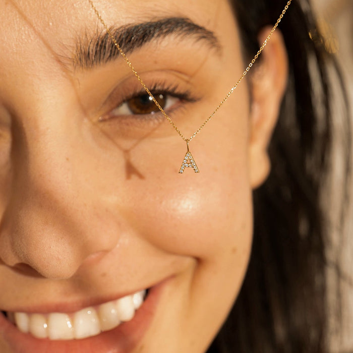 A | Diamond Initial Charm