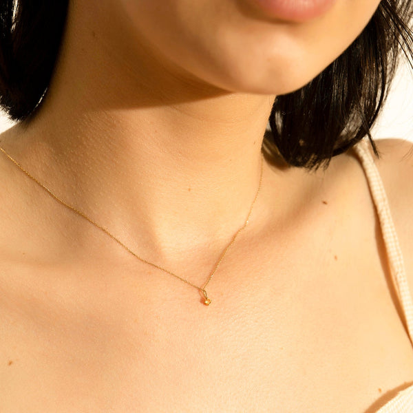 NOVEMBER | Citrine Necklace Charm