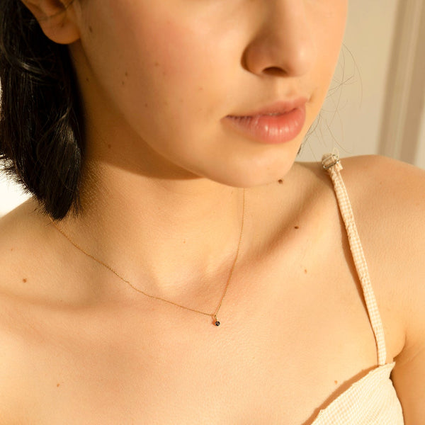 SEPTEMBER | Sapphire Necklace Charm