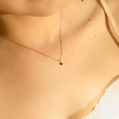 JANUARY | Garnet Necklace Charm