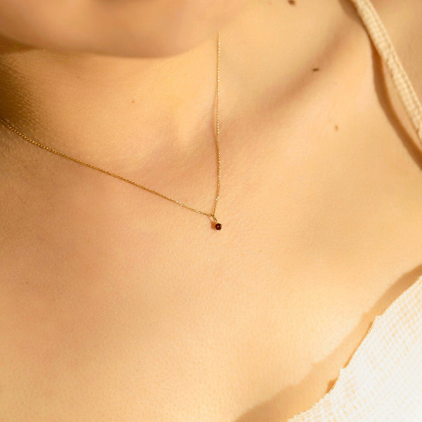 JANUARY | Garnet Necklace Charm