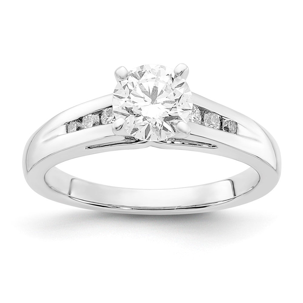 14kw Certified DEF/SI Plus Lab Grown Complete Engagement Ring
