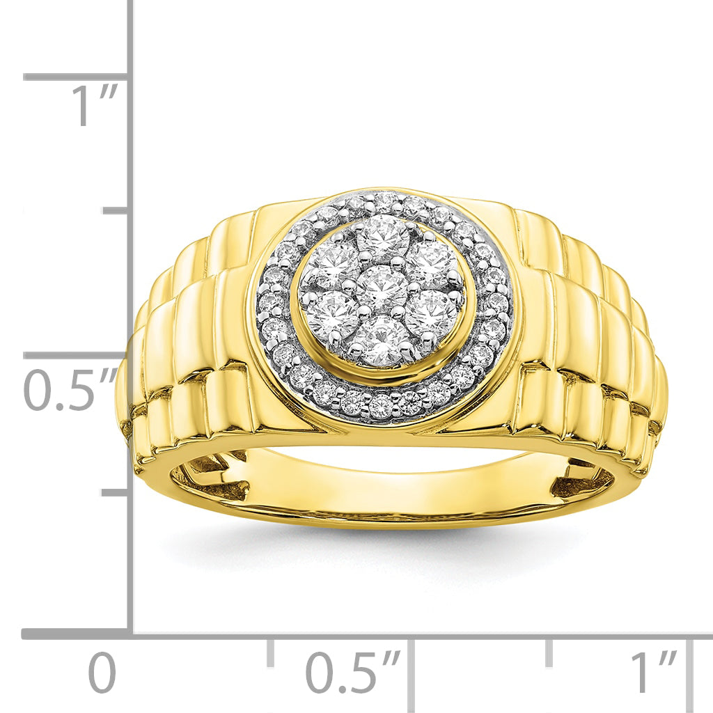 10K Lab Grown Diamond SI1/SI2, G H I, Men's Ring