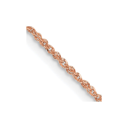 14K Rose Gold 1.1mm Ropa Chain