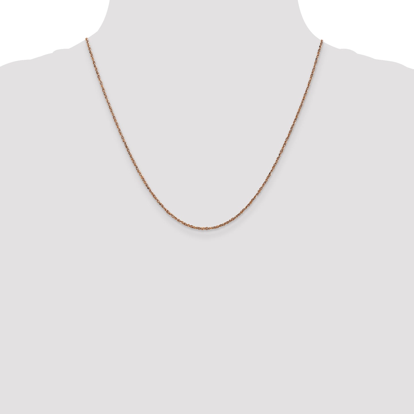 14K Rose Gold 1.7mm Ropa Chain