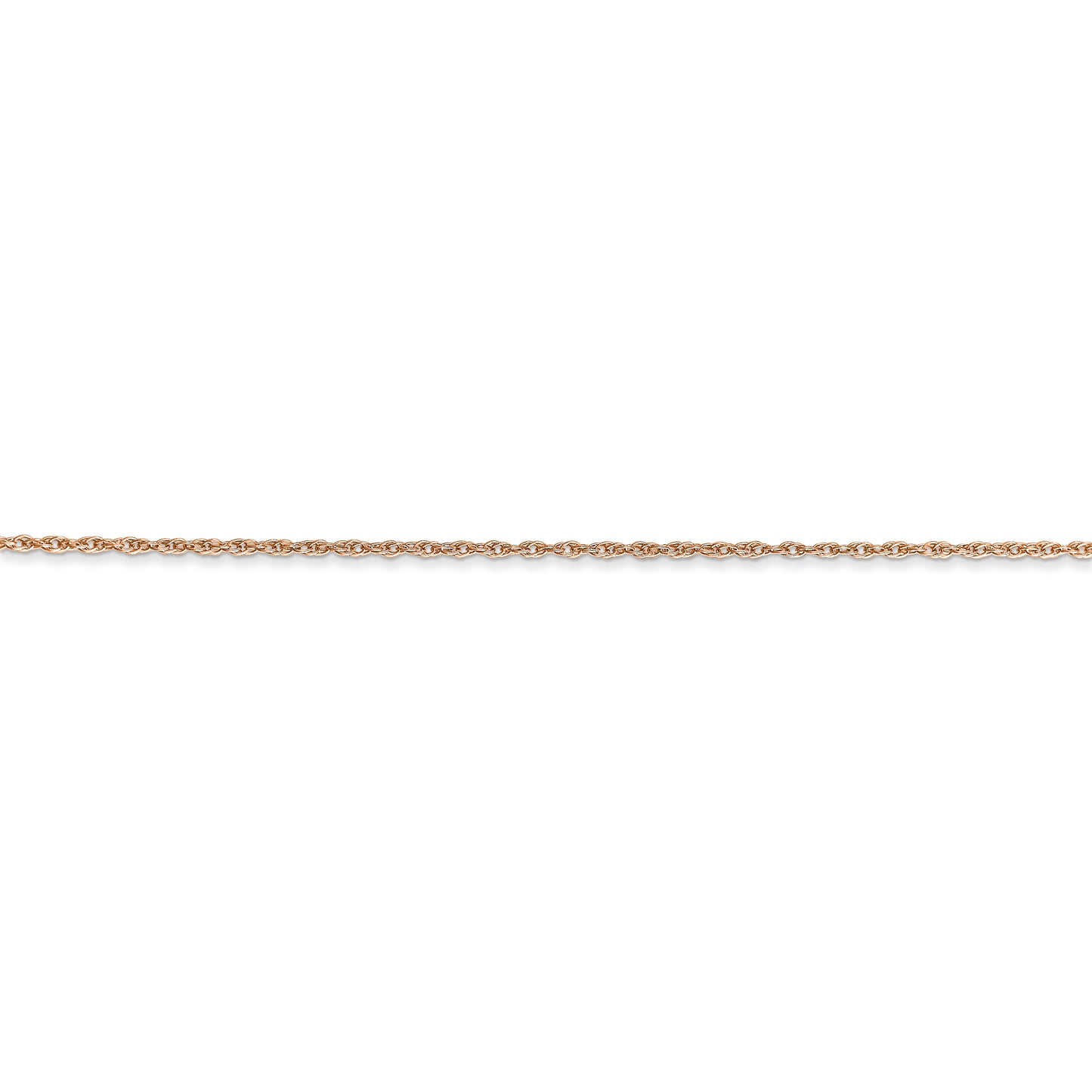 14k Rose Gold .8mm Baby Rope Chain