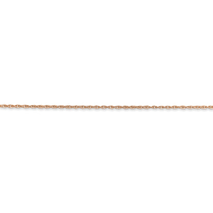 14k Rose Gold .8mm Baby Rope Chain