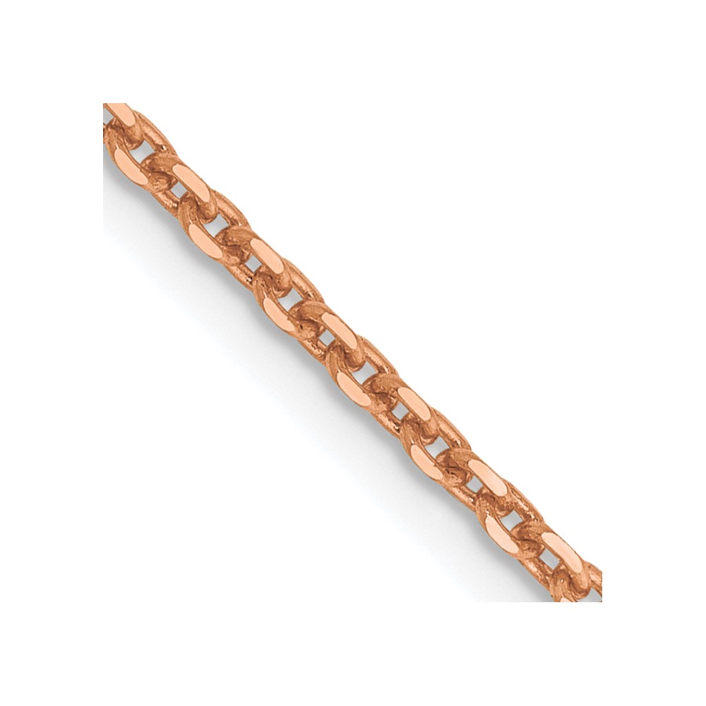 14k Rose Gold 1.65m D/C Cable Chain