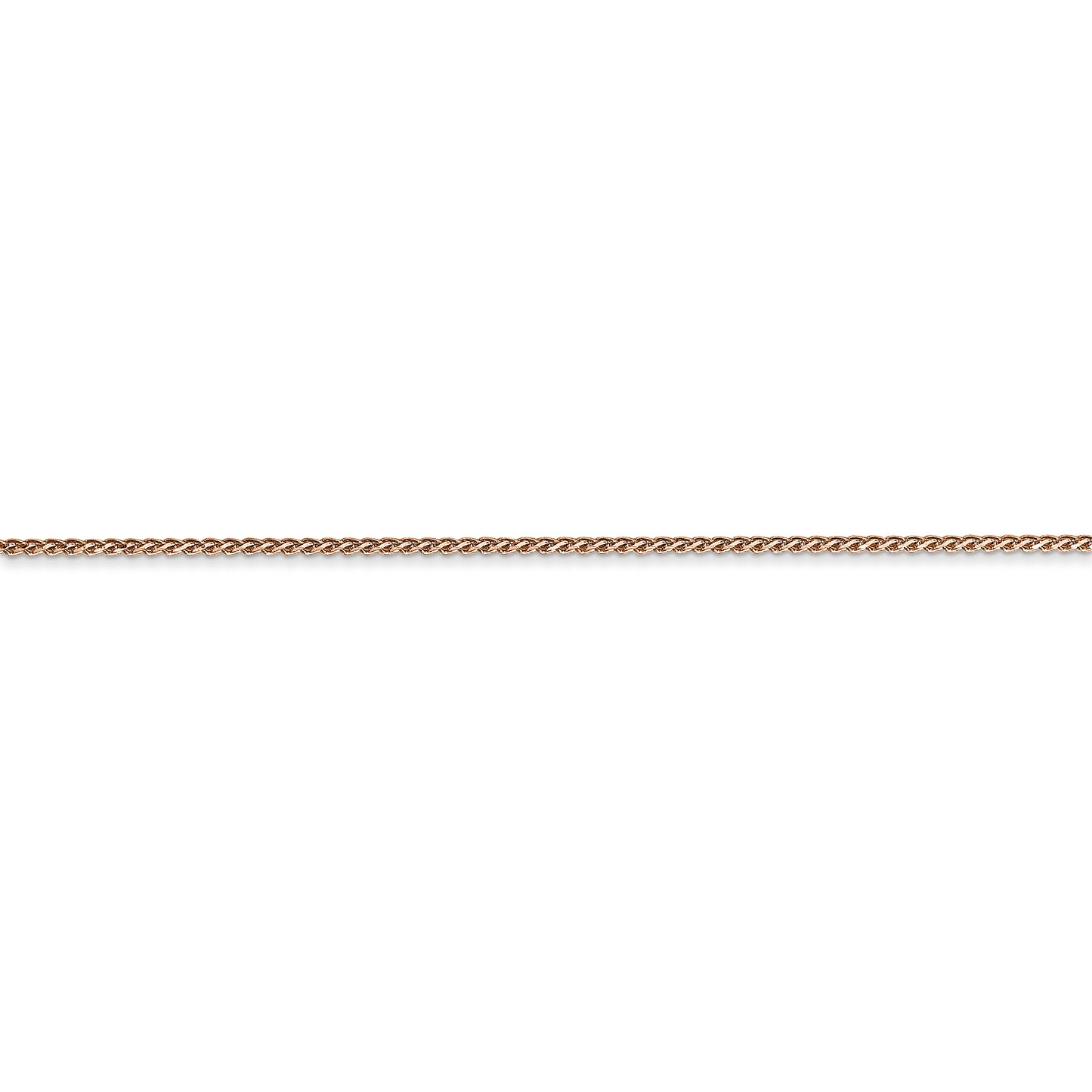 14k Rose Gold 1.05mm D/C Spiga Chain