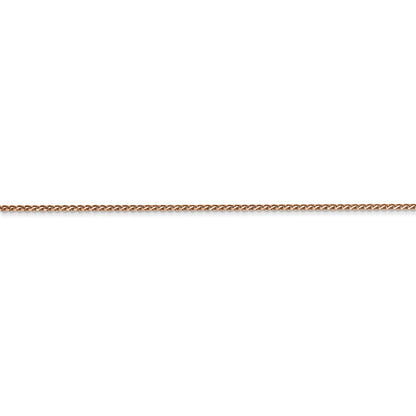 14k Rose Gold 1.05mm D/C Spiga Chain