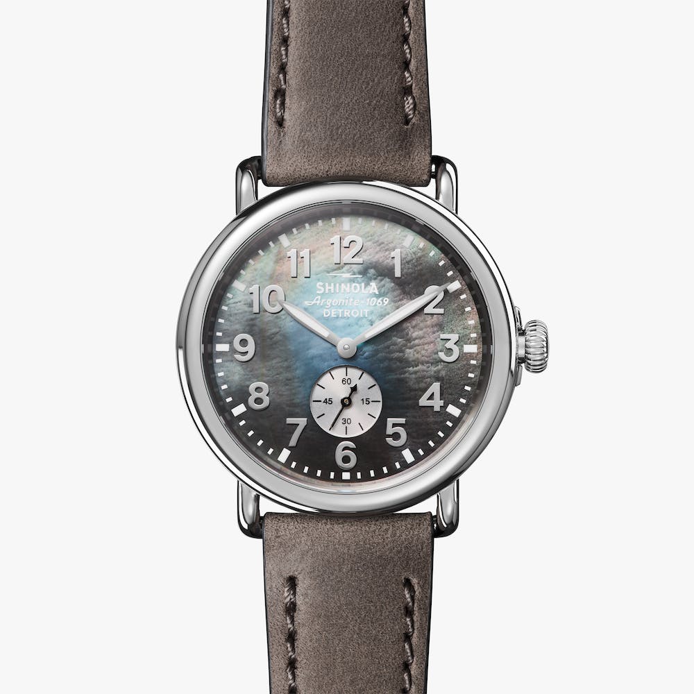THE RUNWELL 41MM | Gray Mother of Pearl
