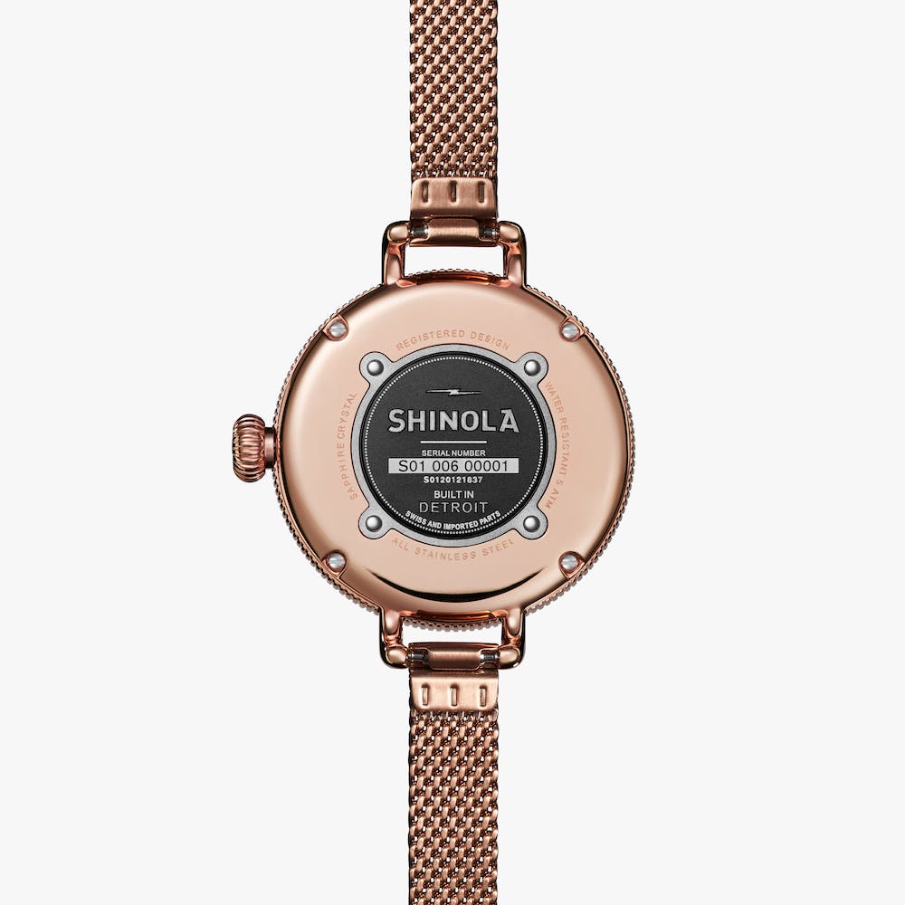 THE BIRDY 34MM | Rose Gold & Mother of Pearl