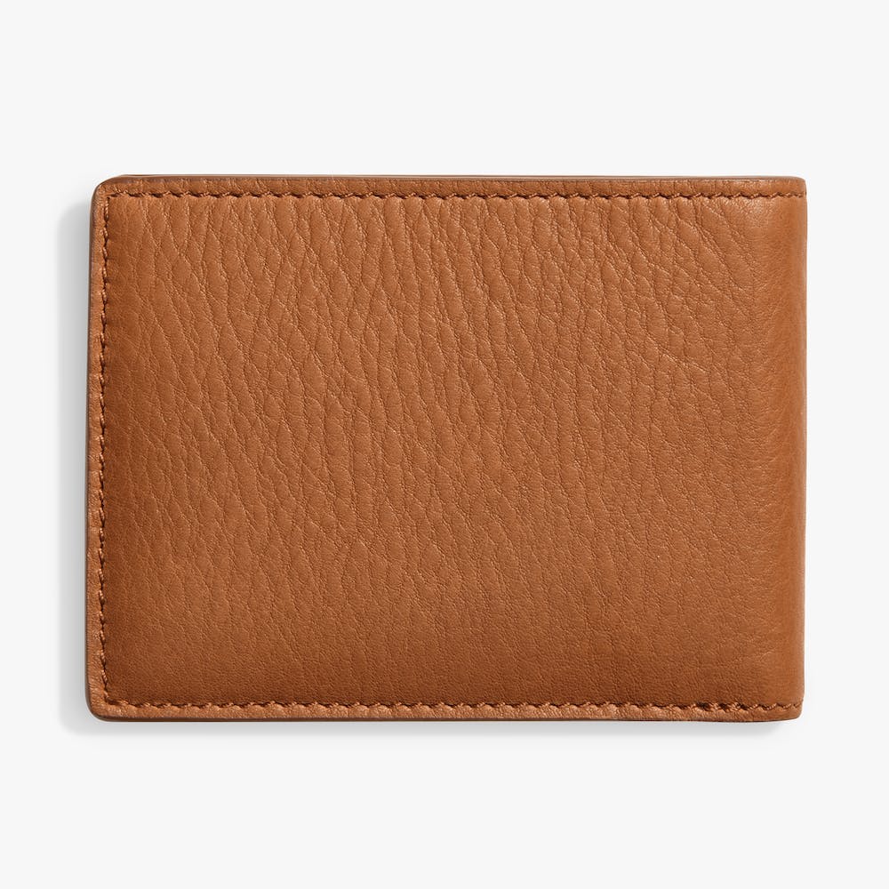 SLIM BIFOLD WALLET | Natural Grain Leather