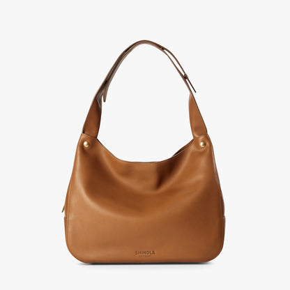 THE SNAP SHOULDER BAG | Natural Leather