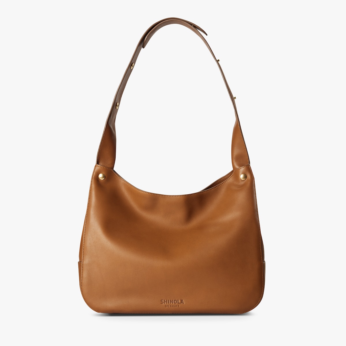THE SNAP SHOULDER BAG | Natural Leather