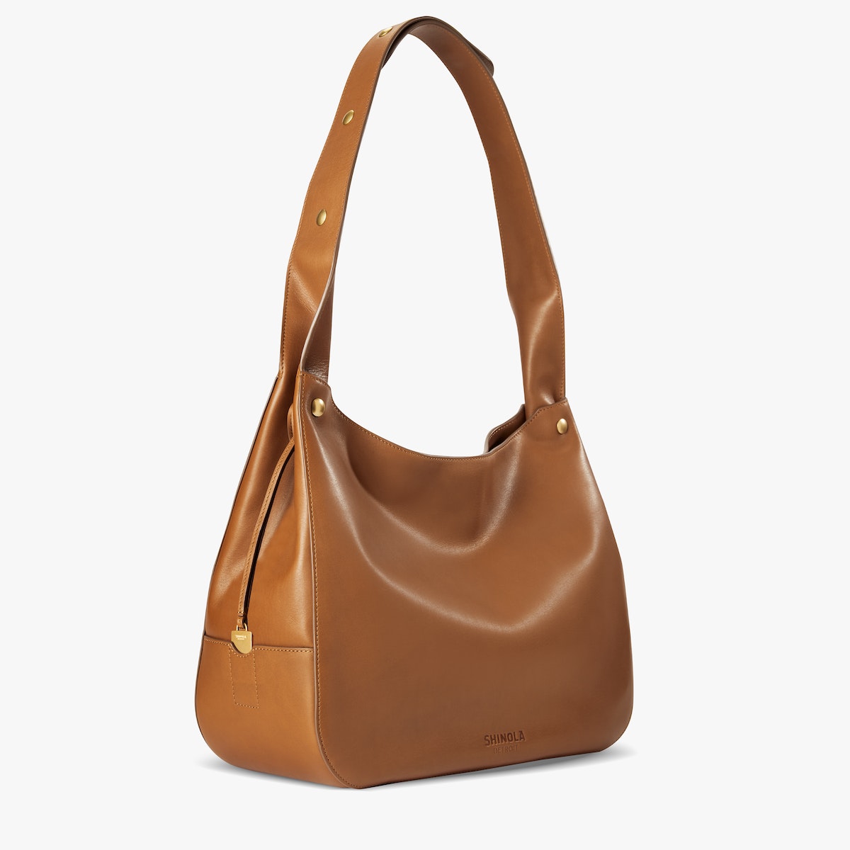THE SNAP SHOULDER BAG | Natural Leather