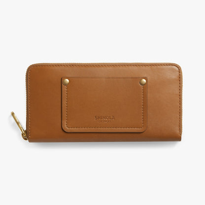 THE POCKET ZIP WALLET | Natural Leather