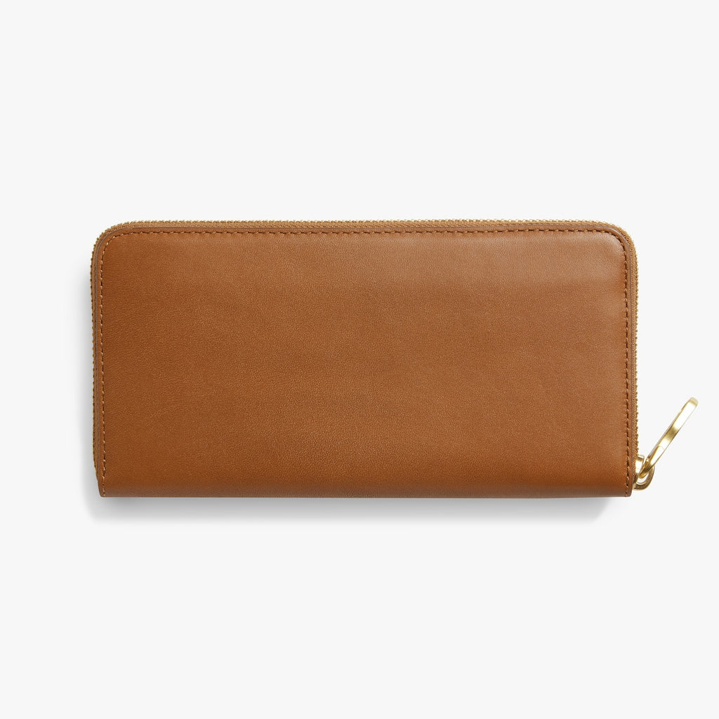 THE POCKET ZIP WALLET | Natural Leather