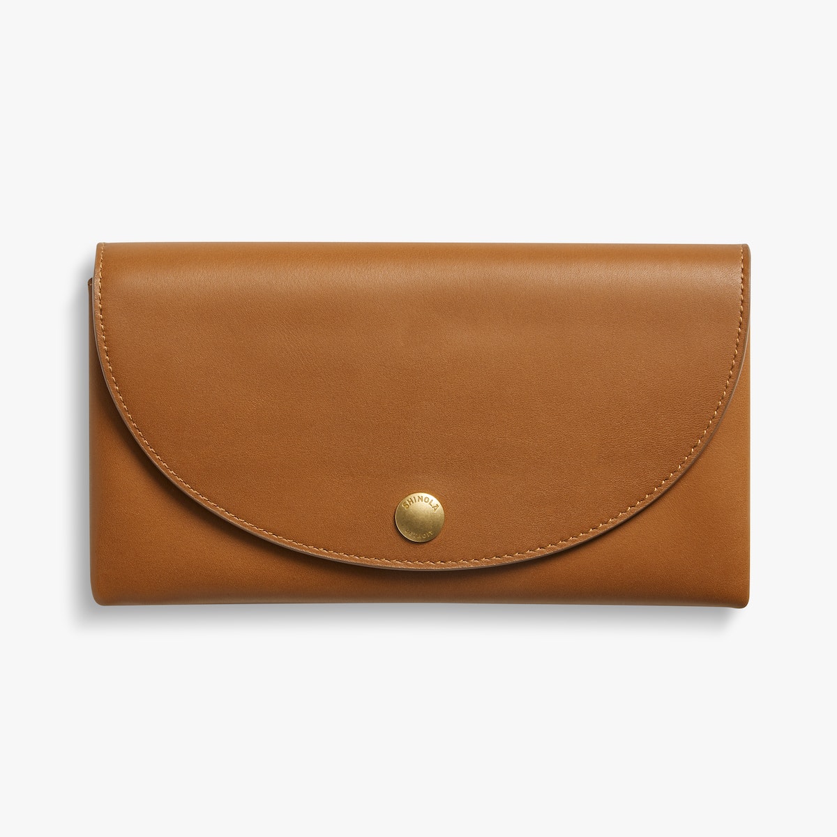 BIRDY LARGE SNAP WALLET | Natural Leather