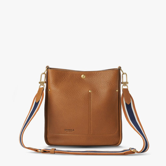 THE POCKET CROSSBODY | Natural Grain Leather