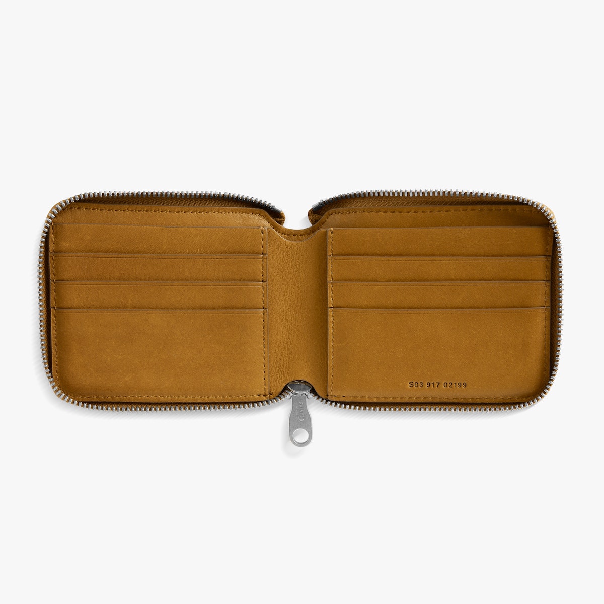 ZIP AROUND WALLET | Natural Leather