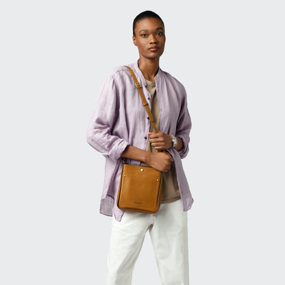 THE MINI POCKET CROSSBODY | Natural Leather