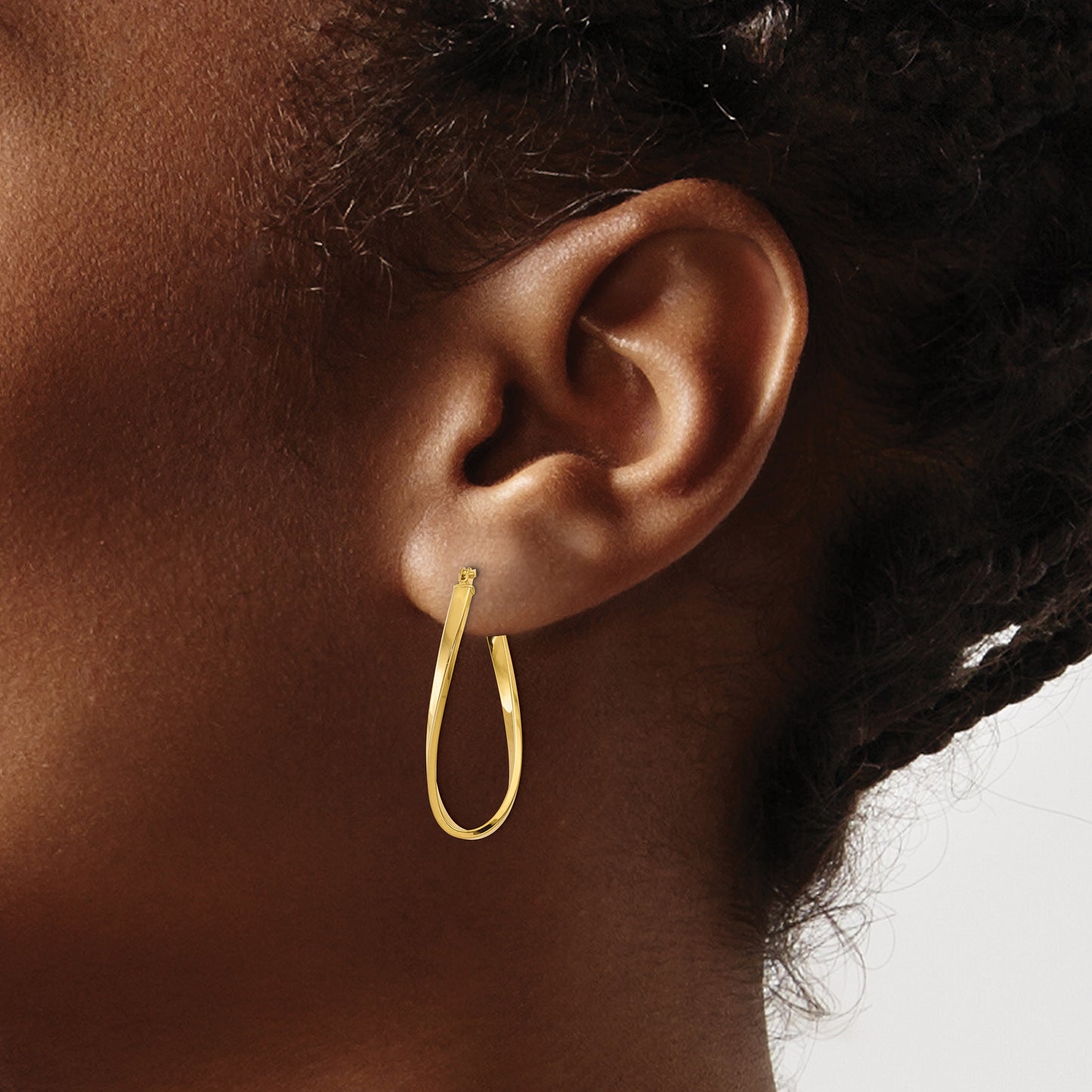 14k Small Twisted Earrings